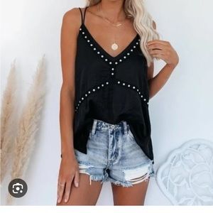 VICI • Groupie Studded Embellished Strappy Tank || Small